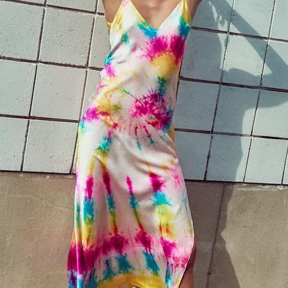 Dannijo tie dye slip dress